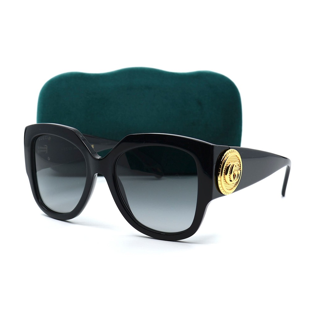 NEW GUCCI GG1407S 001 BLACK GREY AUTHENTIC SUNGLASSES - Picture 9 of 16